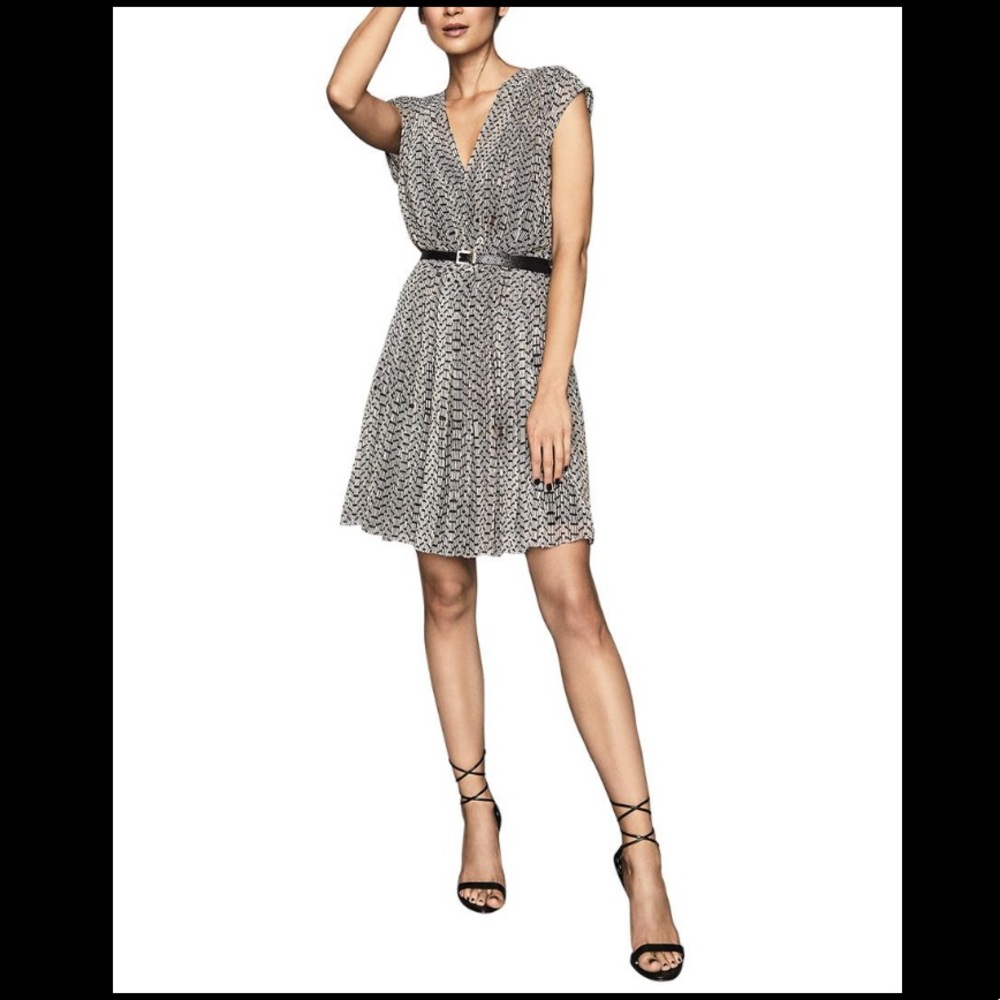 Marcy bead print REISS dress